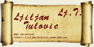 Ljiljan Tulović vizit kartica